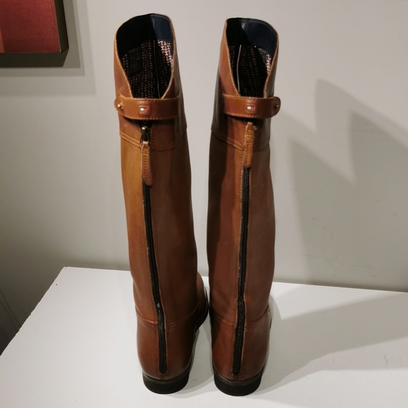 Tommy Hilfiger women's leather Brown boots - Picture 6 of 12